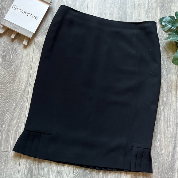 Ann Taylor petites side and back pleat skirt. Size 10P - Picture 1 of 8